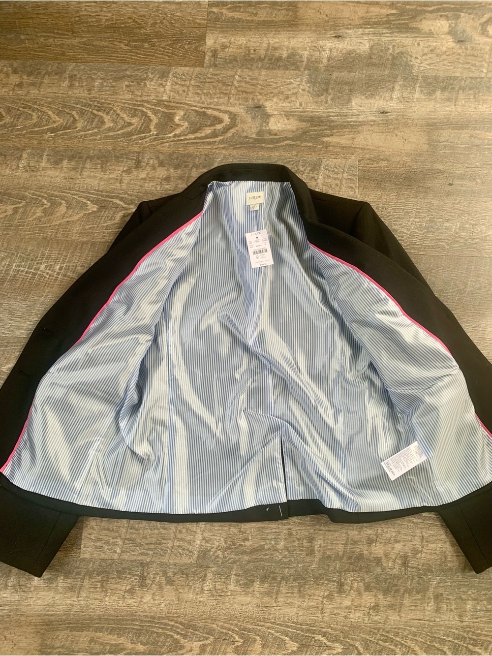 J.Crew Dark Academia Classic Black Women's Blazer - Tailored Two-Button Jacket - Picture 7 of 10